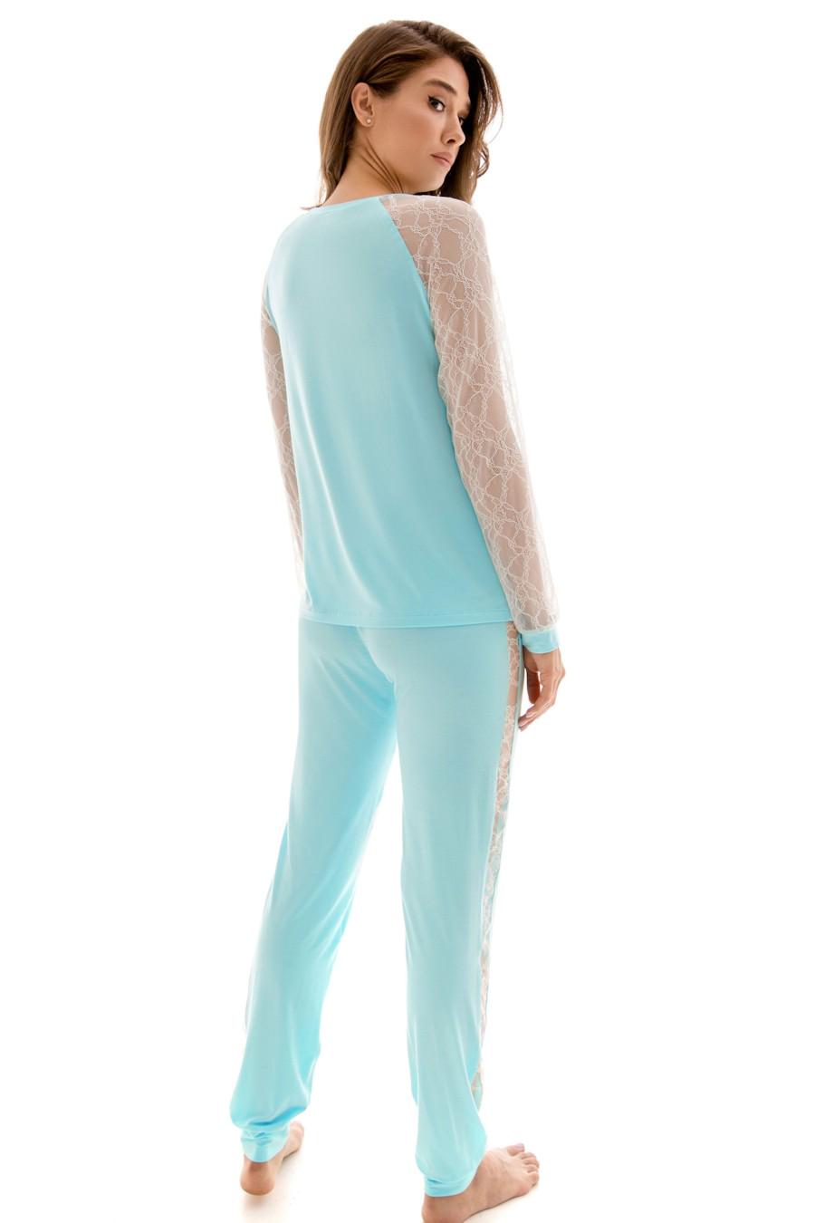 Штаны домашние Anabel Arto р. 48/XL Ментоловый/Шампань (64407) - фото 4 Штаны домашние Anabel Arto р. 48/XL Ментоловый/Шампань (64407) - фото 4