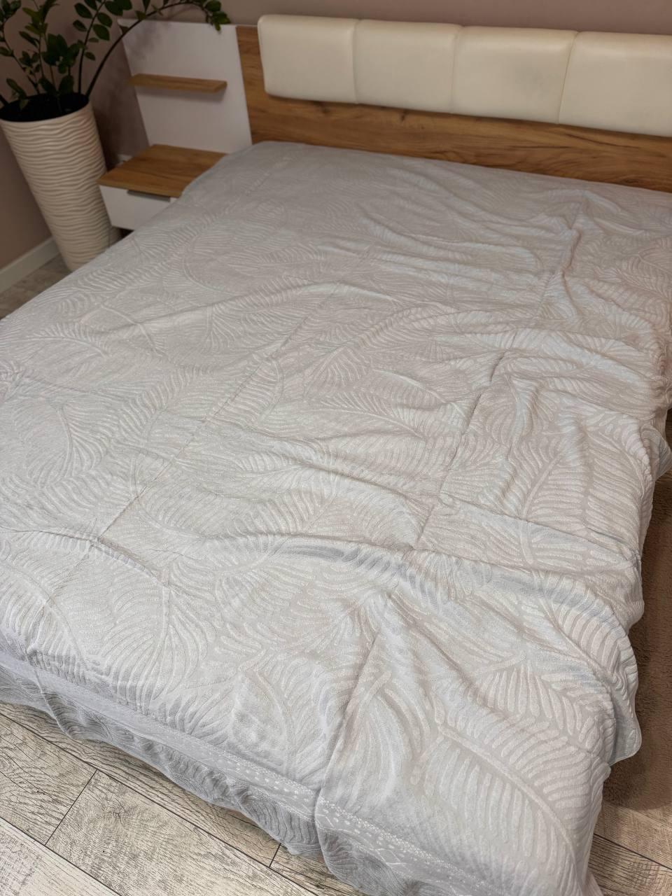 Покривало махрове полуторний 150х200 Сірий (Д-al-mahra-2025-001-05) - фото 1 Покривало махрове полуторний 150х200 Сірий (Д-al-mahra-2025-001-05) - фото 1