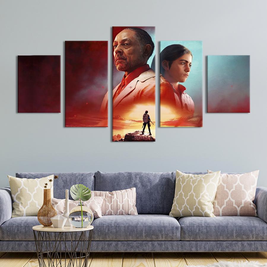 Картина на холсте Постер компьютерной игры Far Cry 6 187x94 см (1451-52)