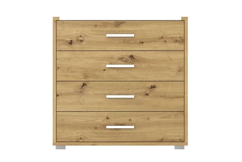 Комод в спальню Гербор Рутения KOM4S Дуб артизан/Нимфея альба (GRB-1146)