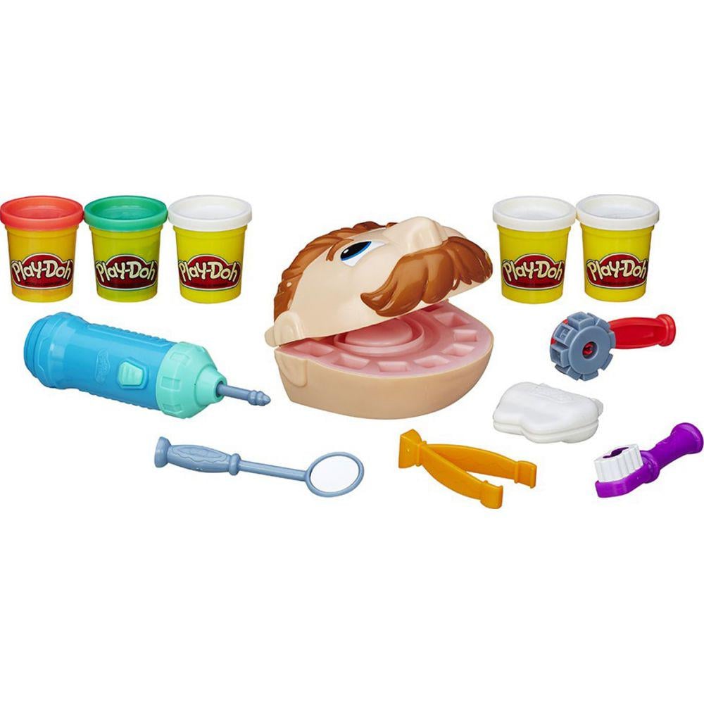 Пластилин детский Бормашина набор игровой на батарейках стоматолог инструменты (XS 6620-1)