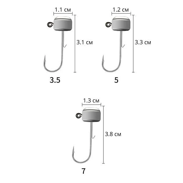 Набор джиг-головок 30 шт. (C01681) - фото 11 Набор джиг-головок 30 шт. (C01681) - фото 11