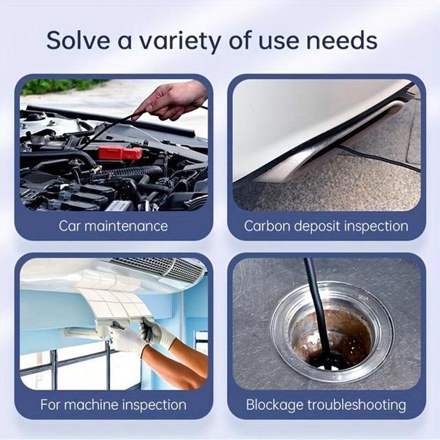 Ендоскоп з монітором Inskam 4,3" C30-M 8 мм Dual cam подвійна камера/жорсткий кабель 1 м (en102) - фото 7