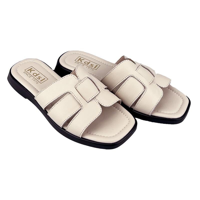 Шлепанцы женские кожаные 1032-2 p. 41 26,2 см Бежевый