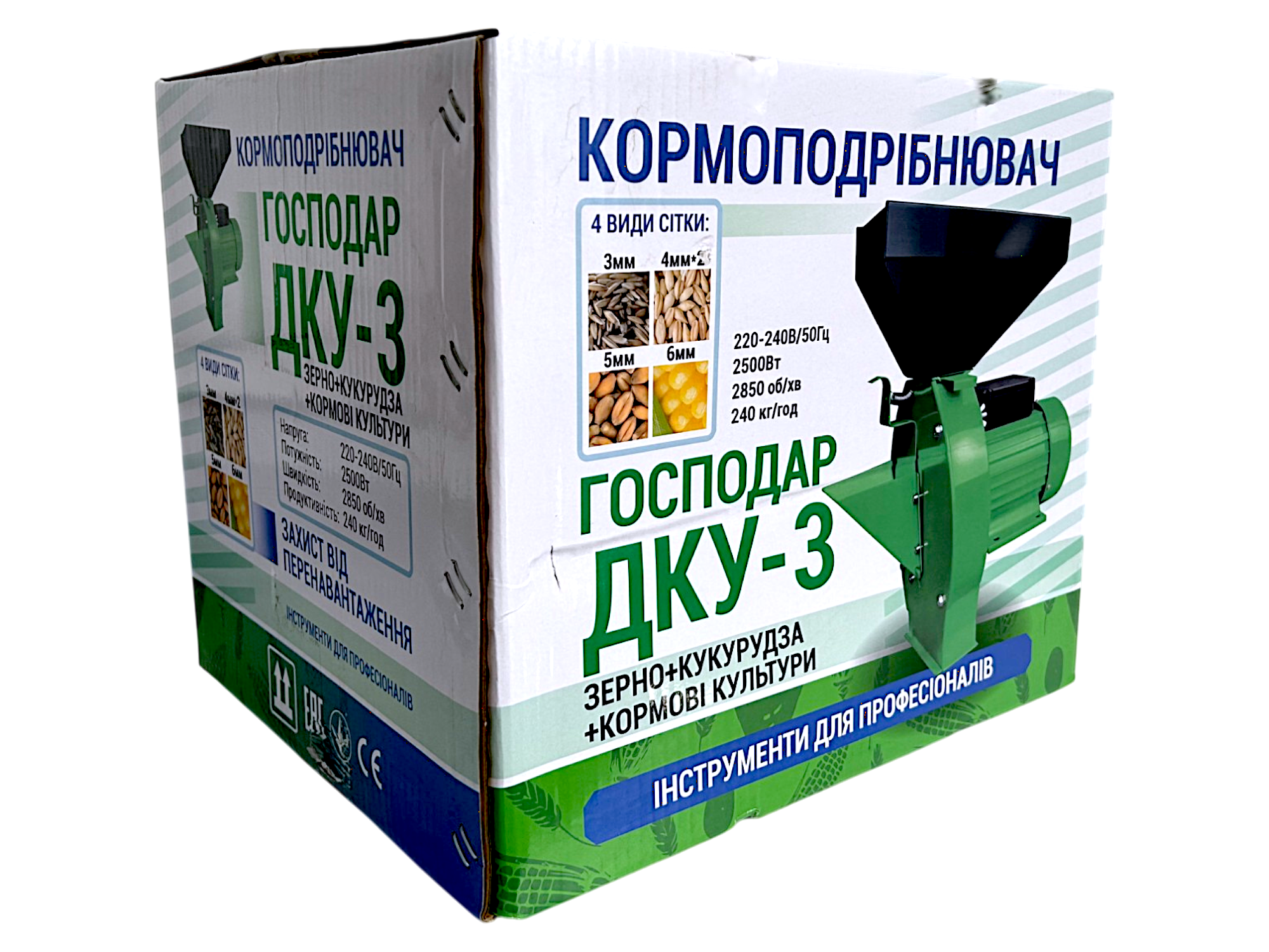 Кормоизмельчитель ДКУ-3 Господар 2,5 кВт зерновые/корнеплоды - фото 10