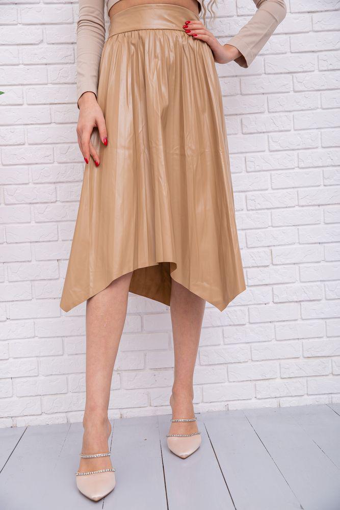 Юбка женская Ager 190R20410 из экокожи M Бежевый