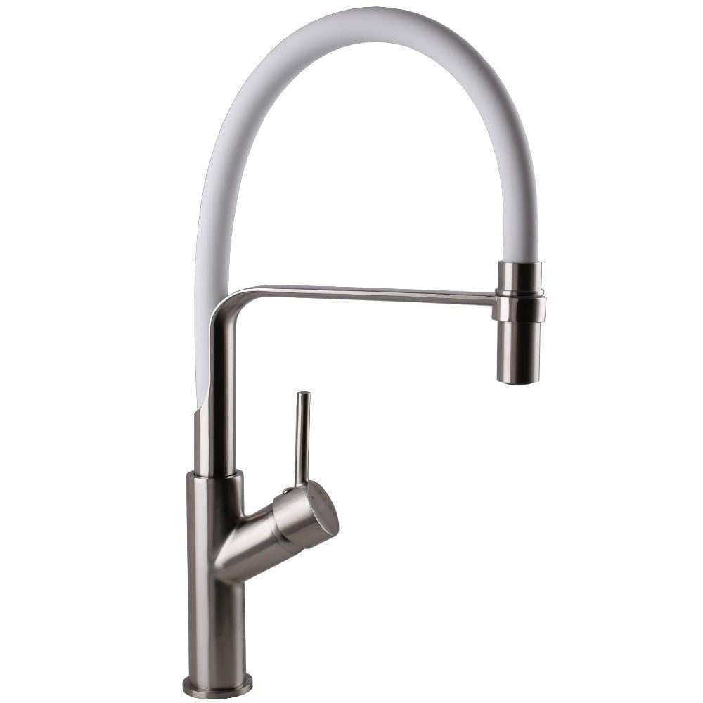 Смеситель кухонный Globus Lux Denver Flex с подключением фильтра Белый (37460119)