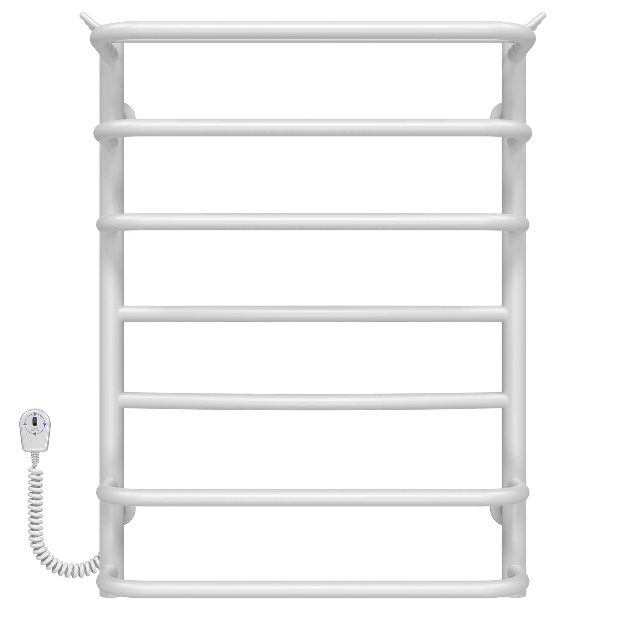 Полотенцесушитель электрический Deffi Юность П7 EF16 нержавеющая сталь 400х700 мм Белый (C.YU.70.40.7.EWL5)