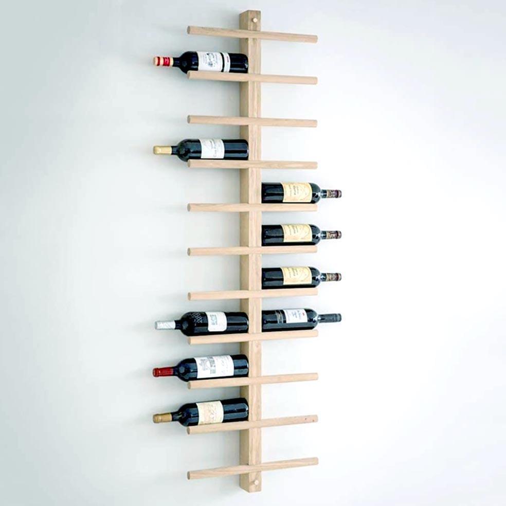Полка для вина настенная из дерева Кайдзу Бланже (ПНК-008001)