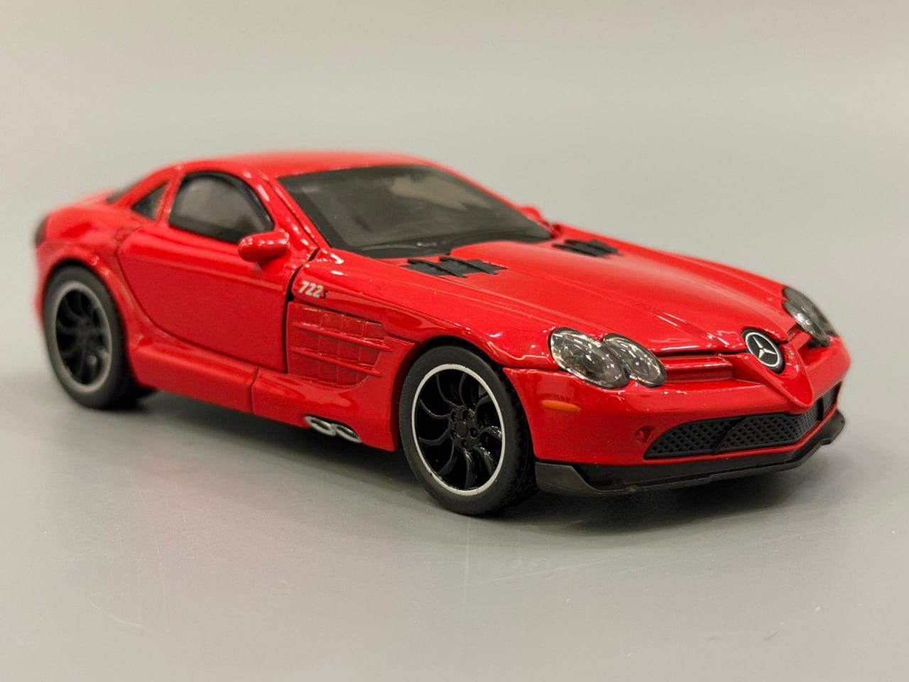 Машинка TK Union Group Mercedes-Benz SLR металл 1:32 свет/звук открывается дверь/капот/багажник Красный (TK-31160)