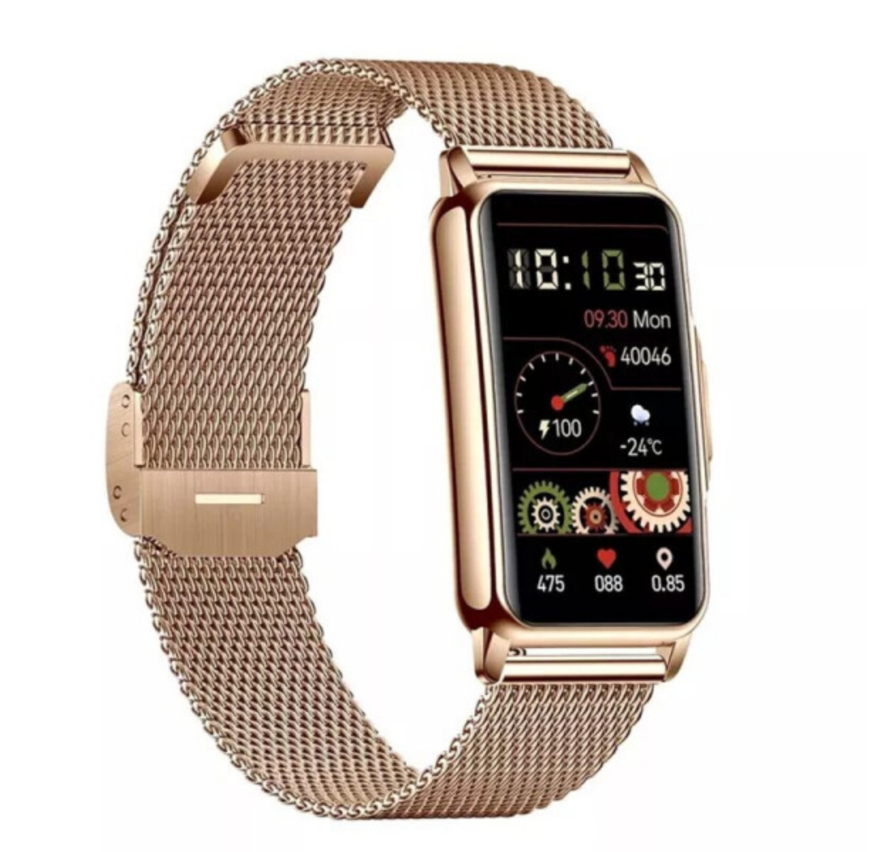 Смарт-часы Lemfo H80 PRO с тонометром Gold/Pink — фото 4