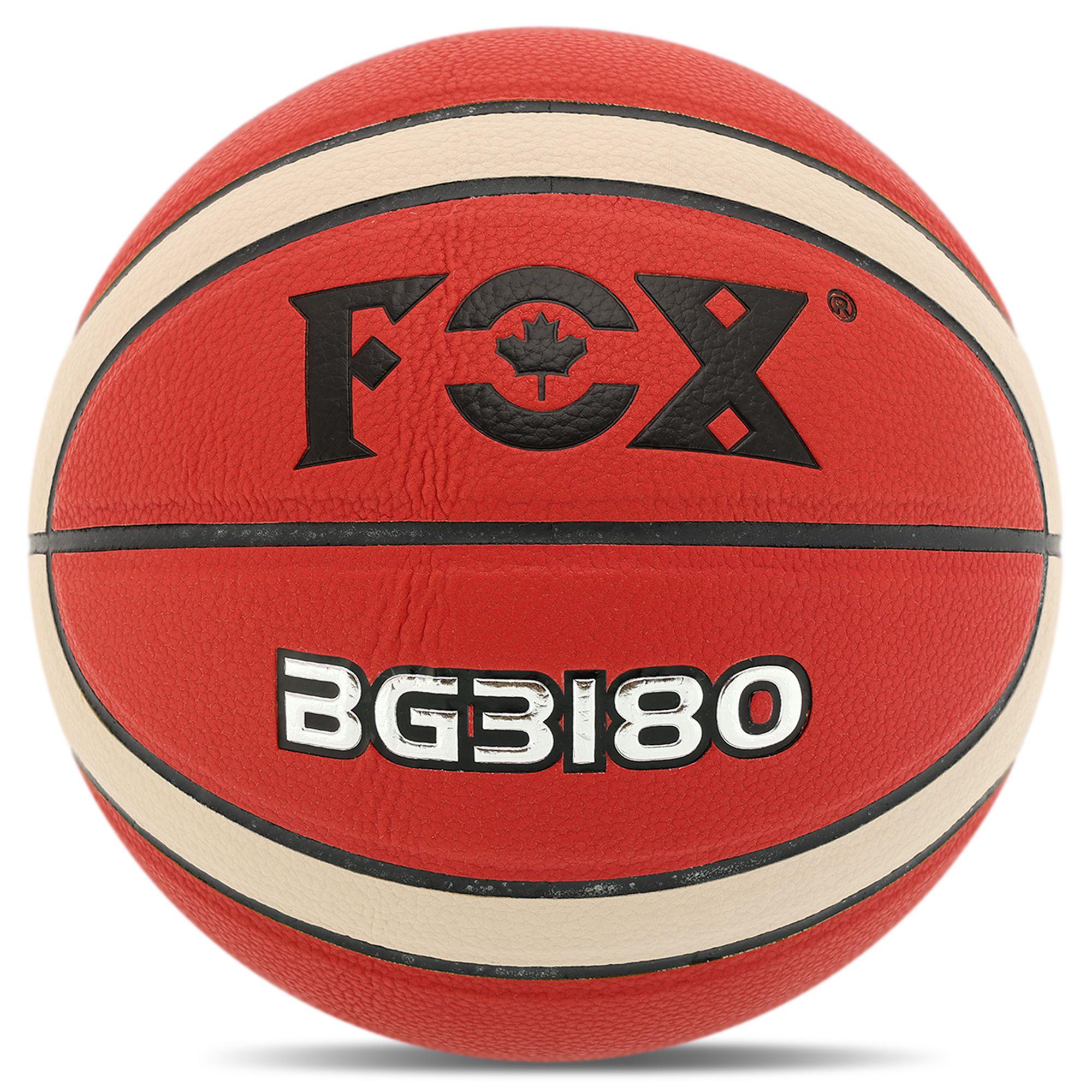 М'яч баскетбольний Fox BG3180 PU №7 Коричневий (BG3180_Коричневый) - фото 1 М'яч баскетбольний Fox BG3180 PU №7 Коричневий (BG3180_Коричневый) - фото 1