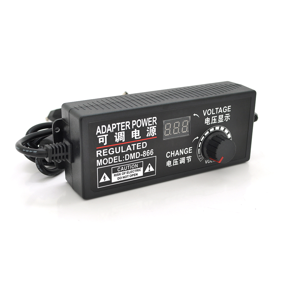 Адаптер питания с регулировкой 9-24V 5A штекер 5,52,5 LED индикация (YUT_V3240)