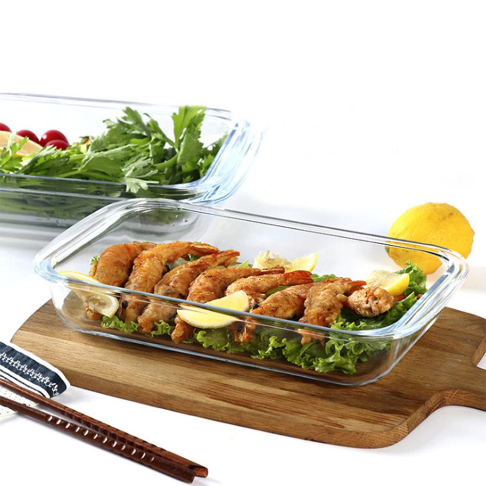 Набір скляних деко прямокутних Firex 3 шт. (MS-0467) - фото 2