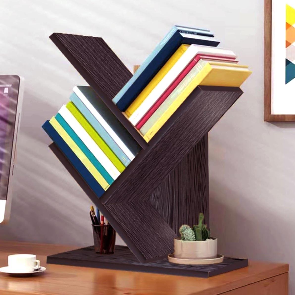 Полка книжная настольная из дерева Лютос Лофира (КПА-011539)