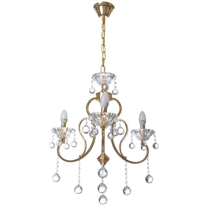Люстра свеча подвесная прованс хрустальная Brille BCL-659S/3 E14 G