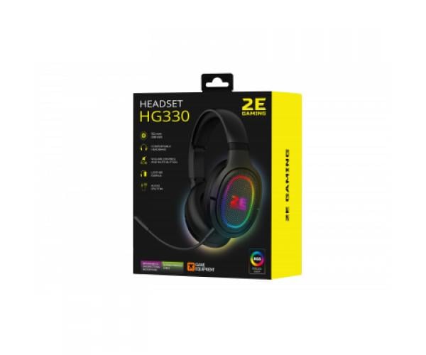 Наушники 2E HG330 RGB 3,5 мм Black (2E-HG330BK) - фото 2