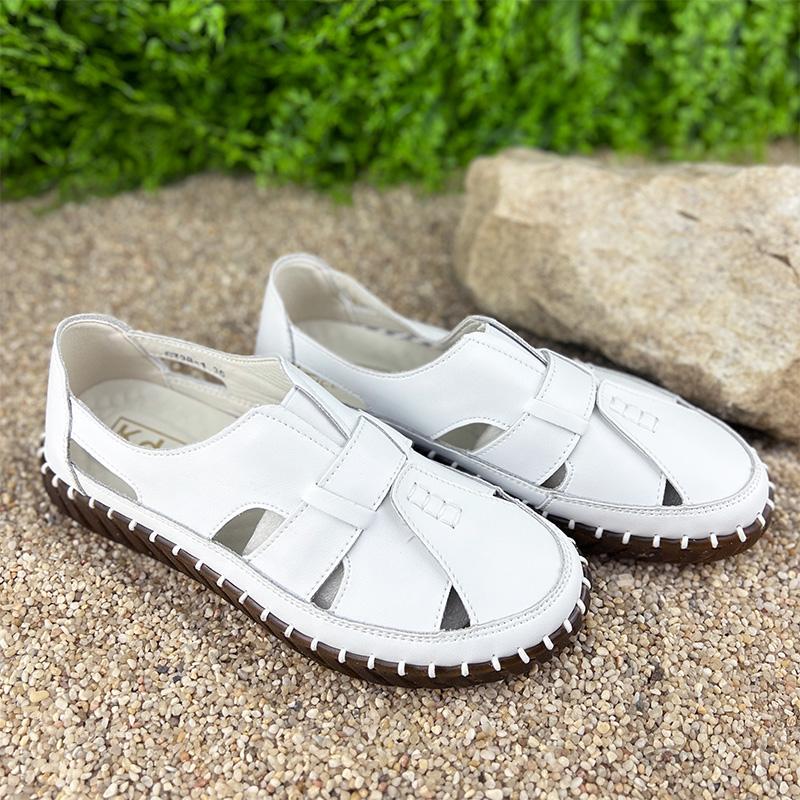 Мокасини жіночі шкіряні Е-0010738-1 р. 36 23 см Білий (25330854) - фото 3 Мокасини жіночі шкіряні Е-0010738-1 р. 36 23 см Білий (25330854) - фото 3