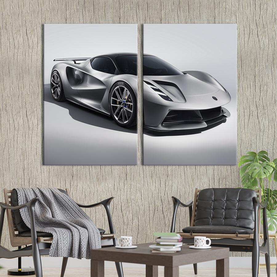 Картина на холсте Гиперкар Lotus Evija 165x122 см (1346-2)