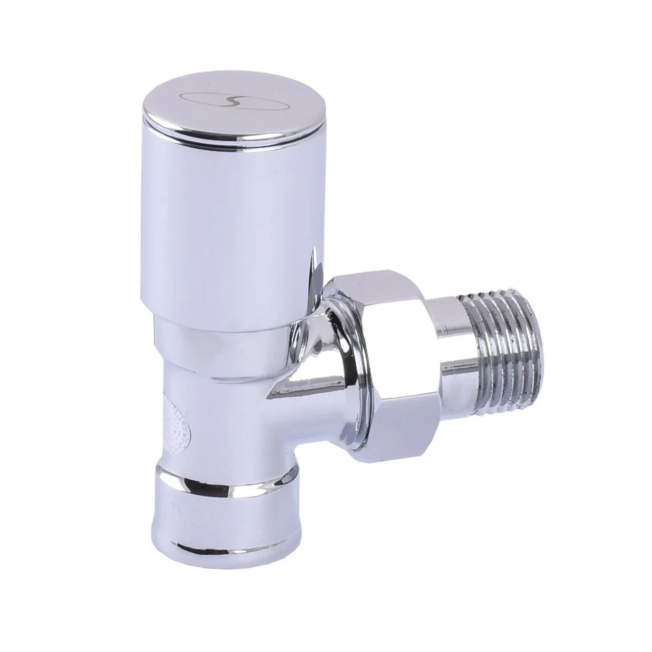 Кран вентильный угловой с американкой Solomon 1/2" 1845 Chrom (1200000171) - фото 2 Кран вентильный угловой с американкой Solomon 1/2" 1845 Chrom (1200000171) - фото 2