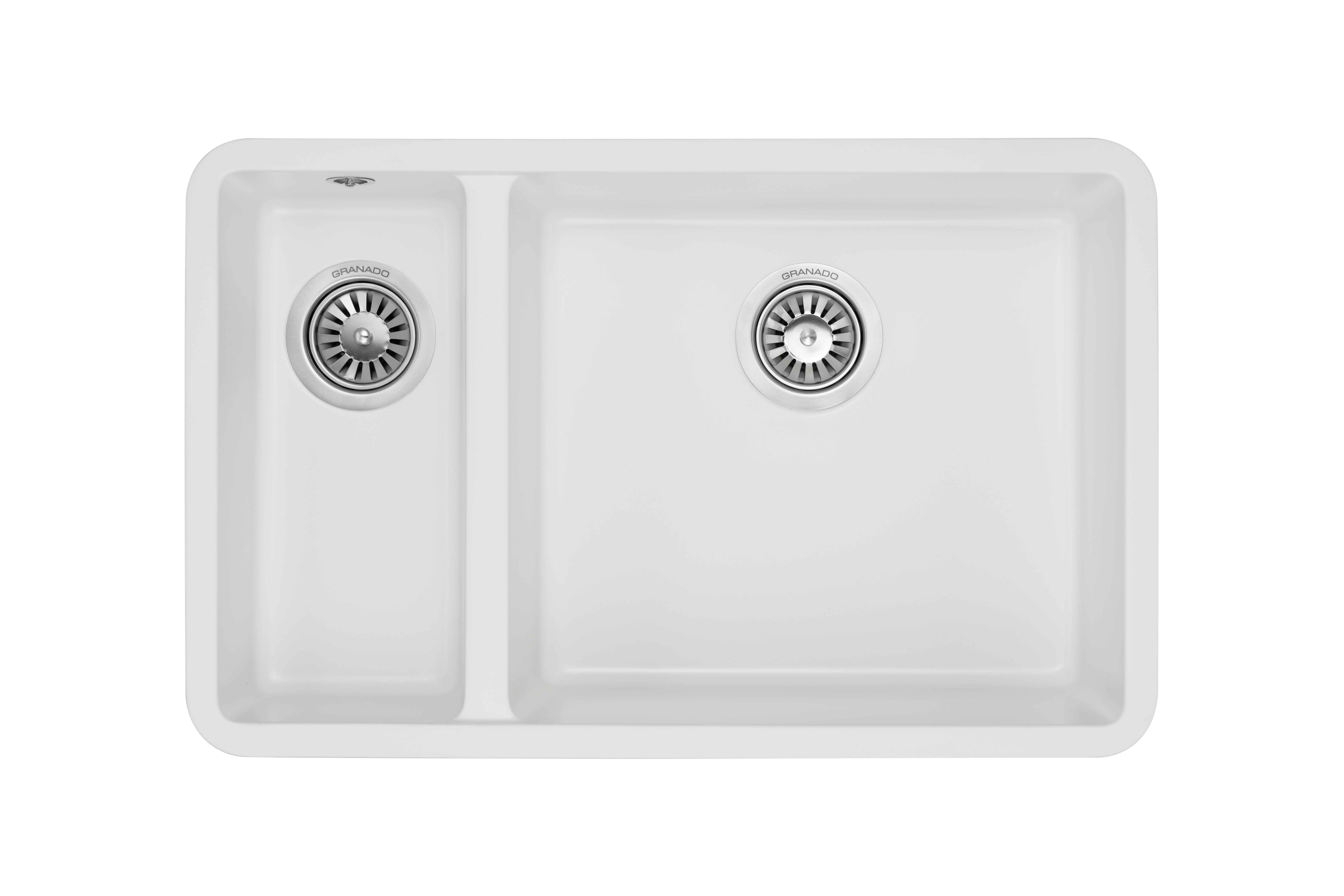 Мийка для кухні Granado Under top Double 705х445 мм White