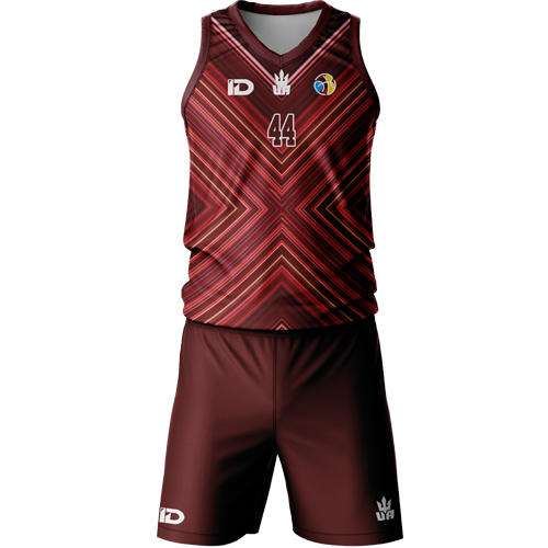 Баскетбольна форма чоловіча IDSport 2XL Бордовий (30121422)