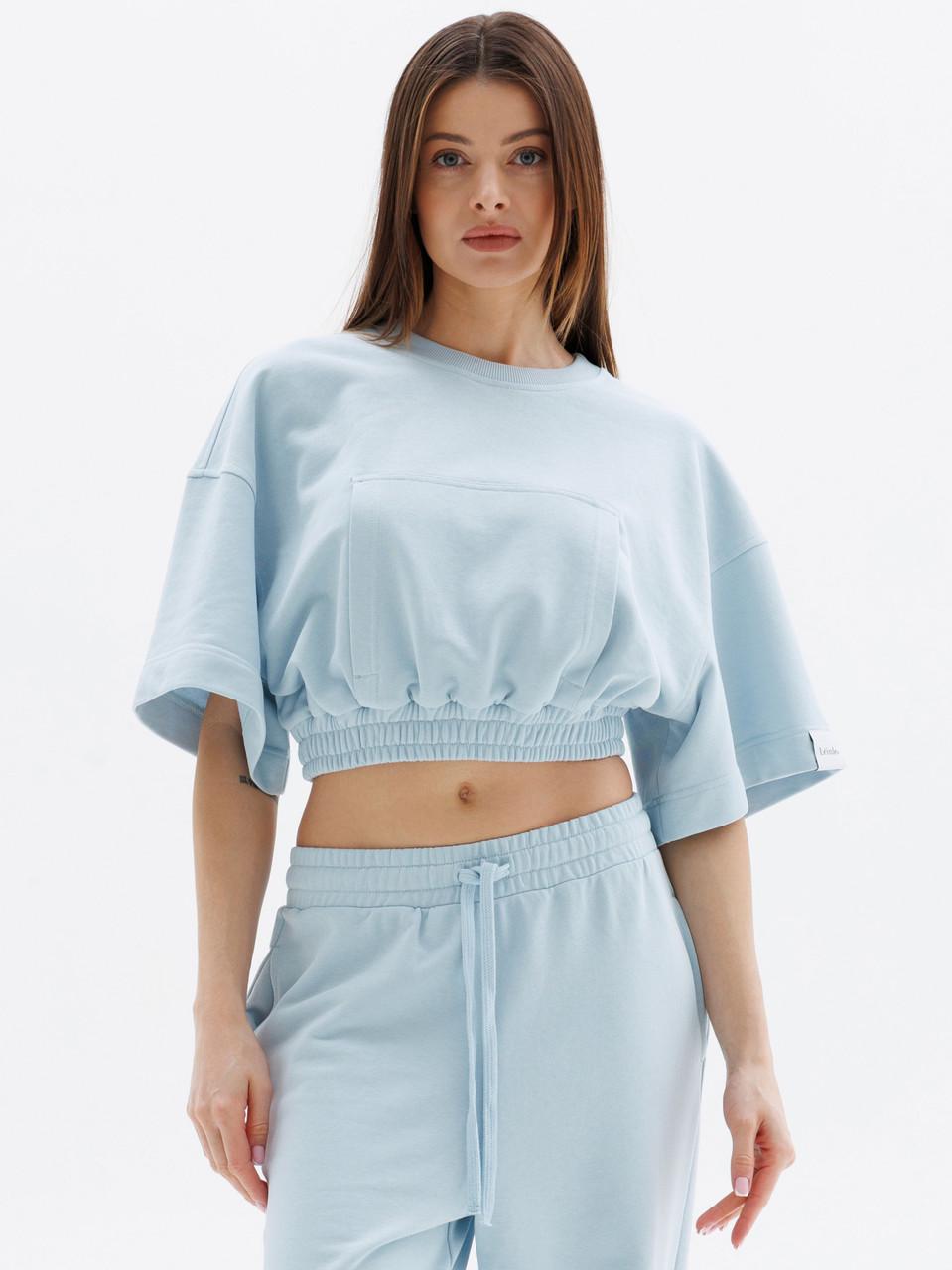 Топ жіночий Leinle оверсайз M Блакитний (1776/33048)