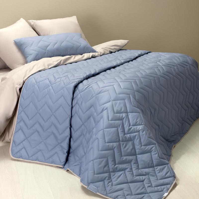 Покривало IDEIA Люкс двостороннє 240х260 см Джинс/Світло-сірий (14319312)