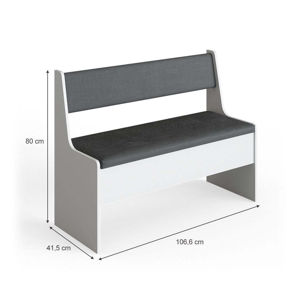 Лавка для кухонного уголка Vicco Roman 107х42 Белый - фото 2 Лавка для кухонного уголка Vicco Roman 107х42 Белый - фото 2