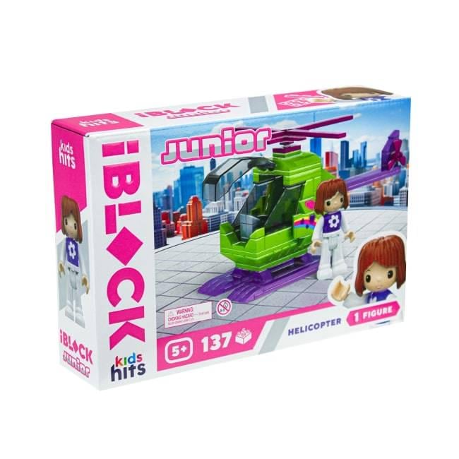 Конструктор Iblock KH08/012/03 Junior Вертолет 137 дет.