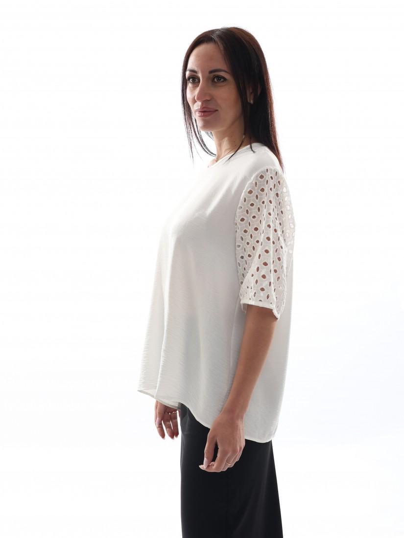 Блуза женская M@C р. 45-52 Белый (278647-54) - фото 3