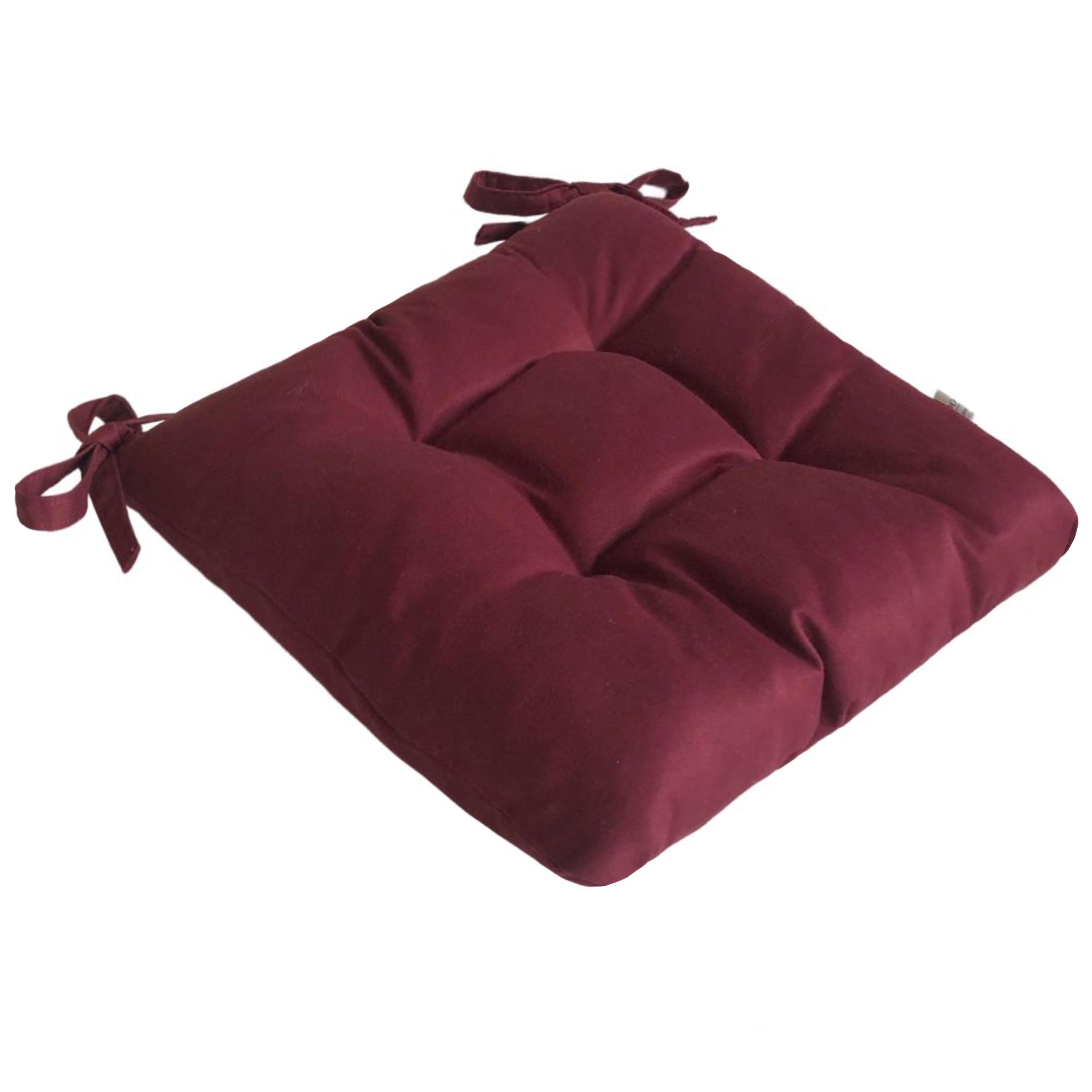 Подушка для стула/кресла/табурета 30х30х8 см Бордовый (2104579989) - фото 2 Подушка для стула/кресла/табурета 30х30х8 см Бордовый (2104579989) - фото 2
