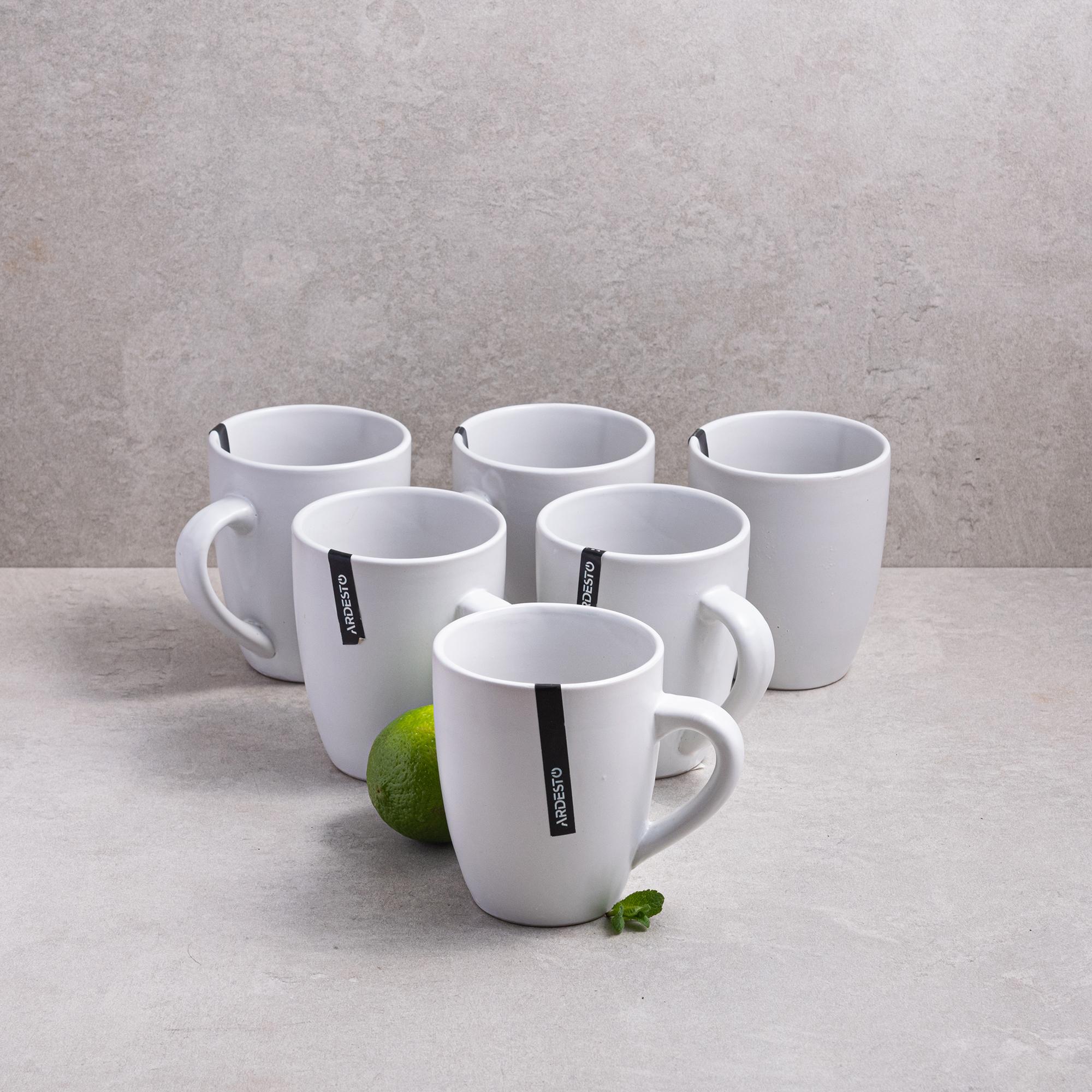 Набор из 6 чашек Ardesto Molize white 350 мл (AR2935MW)