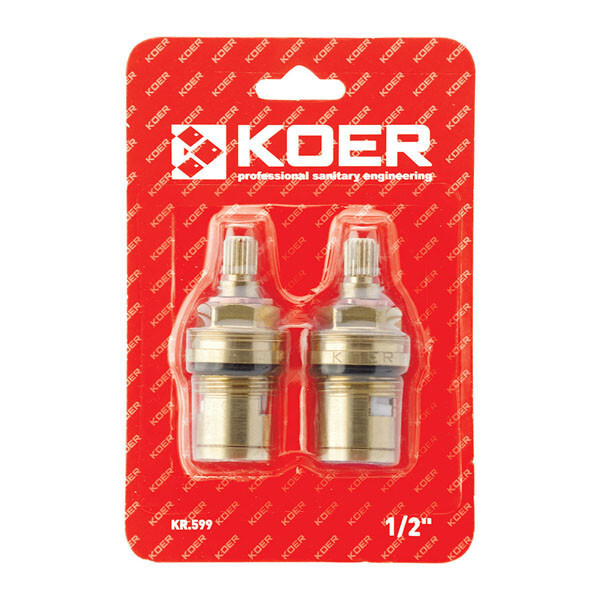 Кран-букса KOER KR.599 MF-1/2" кераміка 2 шт. (AC0528)