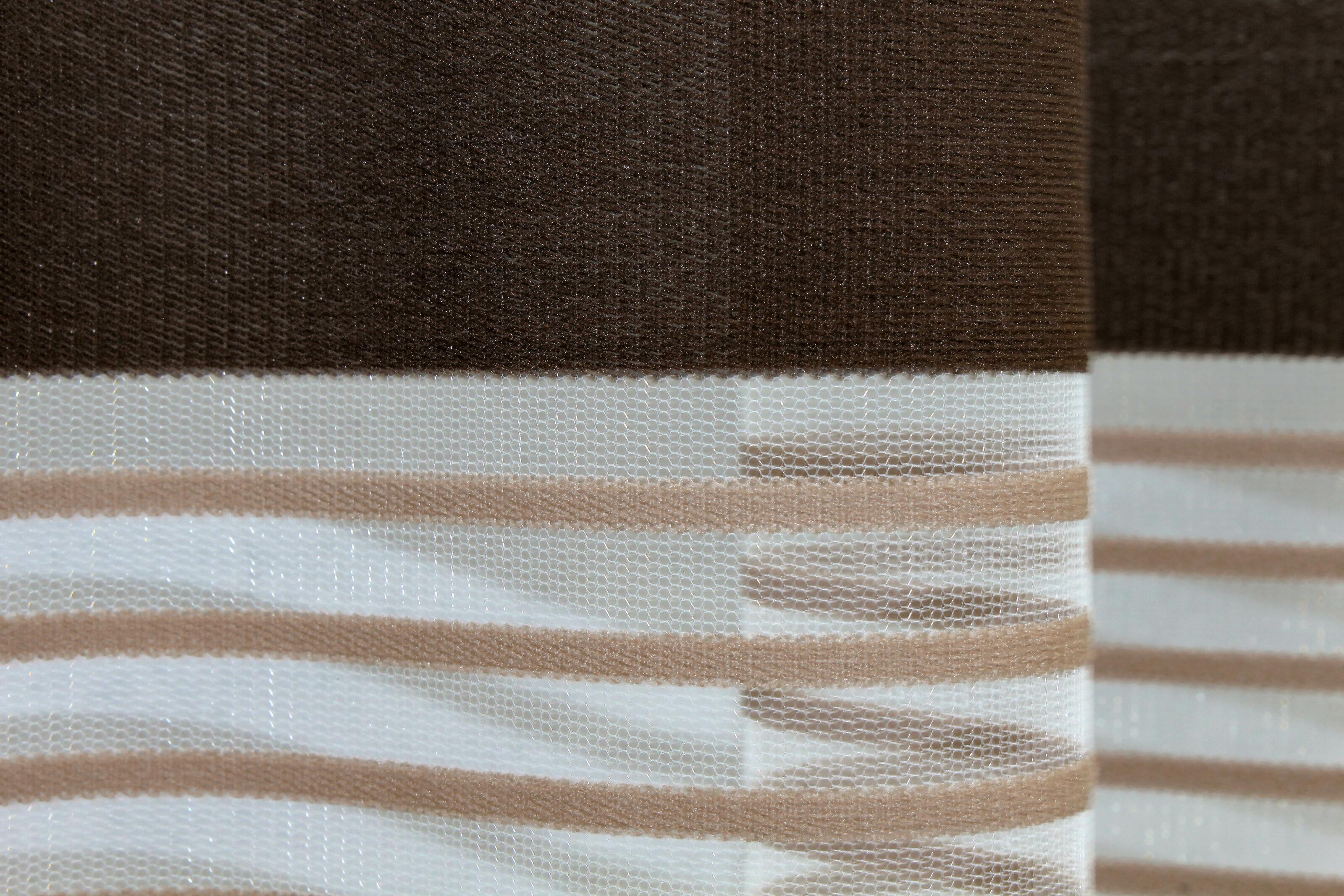 Тюль VR-Textil 1309т Терция фатин полоски 300х270 см Венге/Бежевый/Какао(42-0008) - фото 6 Тюль VR-Textil 1309т Терция фатин полоски 300х270 см Венге/Бежевый/Какао(42-0008) - фото 6