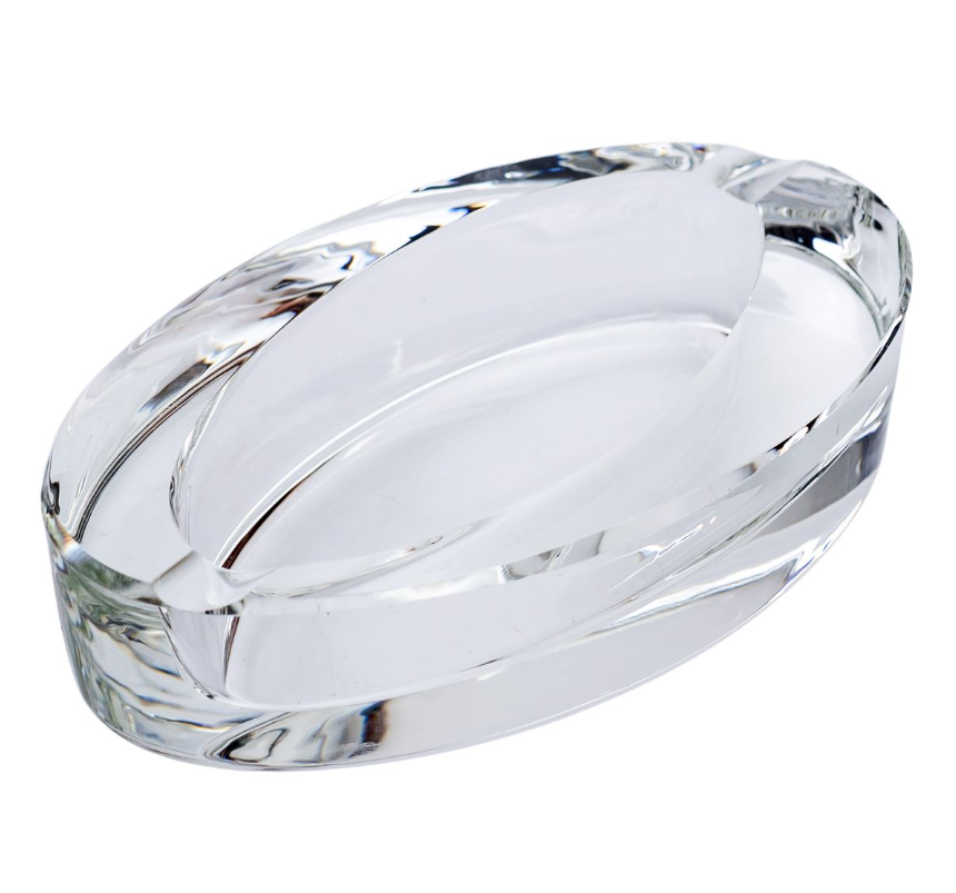 Попільничка скляна Selena овальна Прозорий - фото 3 Попільничка скляна Selena овальна Прозорий - фото 3
