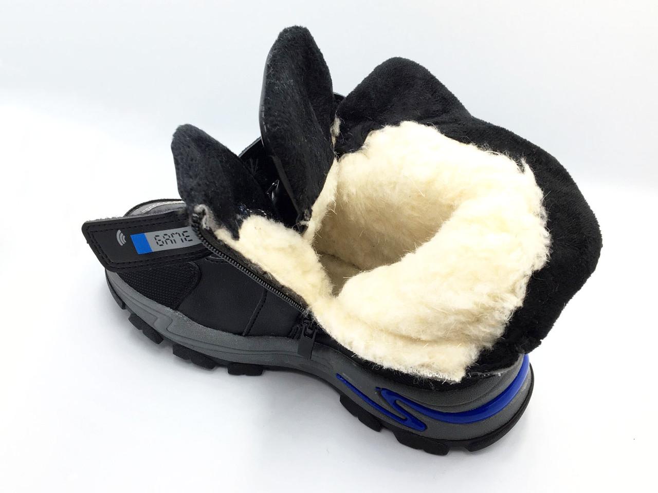 Ботинки зимние для мальчиков Канарейка X8230-3/31 р. 31 Черный - фото 2 Ботинки зимние для мальчиков Канарейка X8230-3/31 р. 31 Черный - фото 2