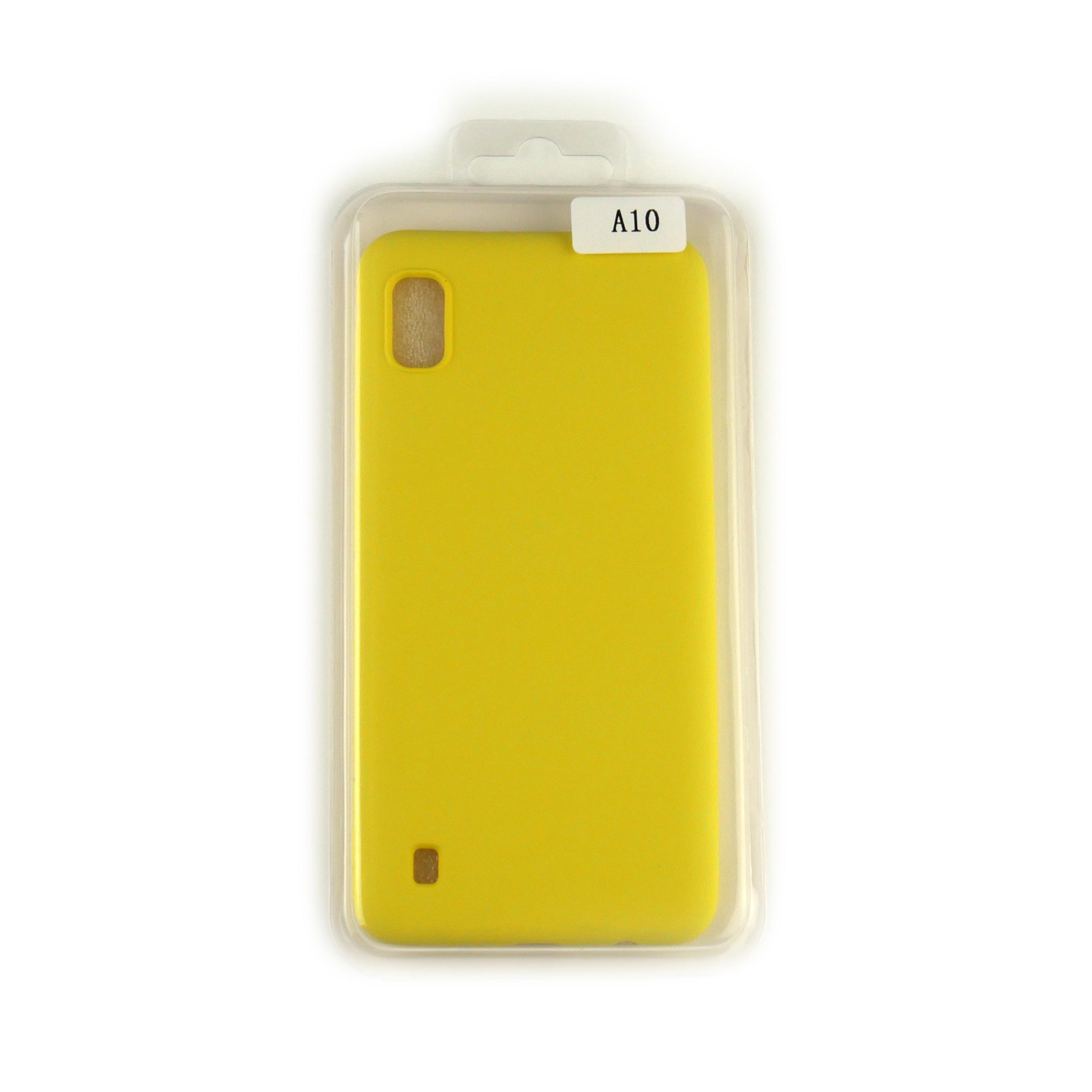 Чехол Silicone Case Full Cover Samsung A10 Желтый