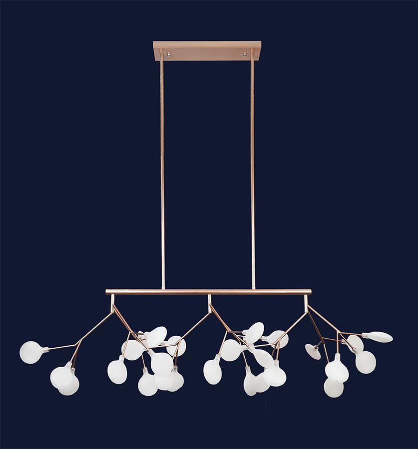 Люстра подвесная Levistella 918LP264-27 RS+WH на 27 плафонов Розовое золото (2307922785)