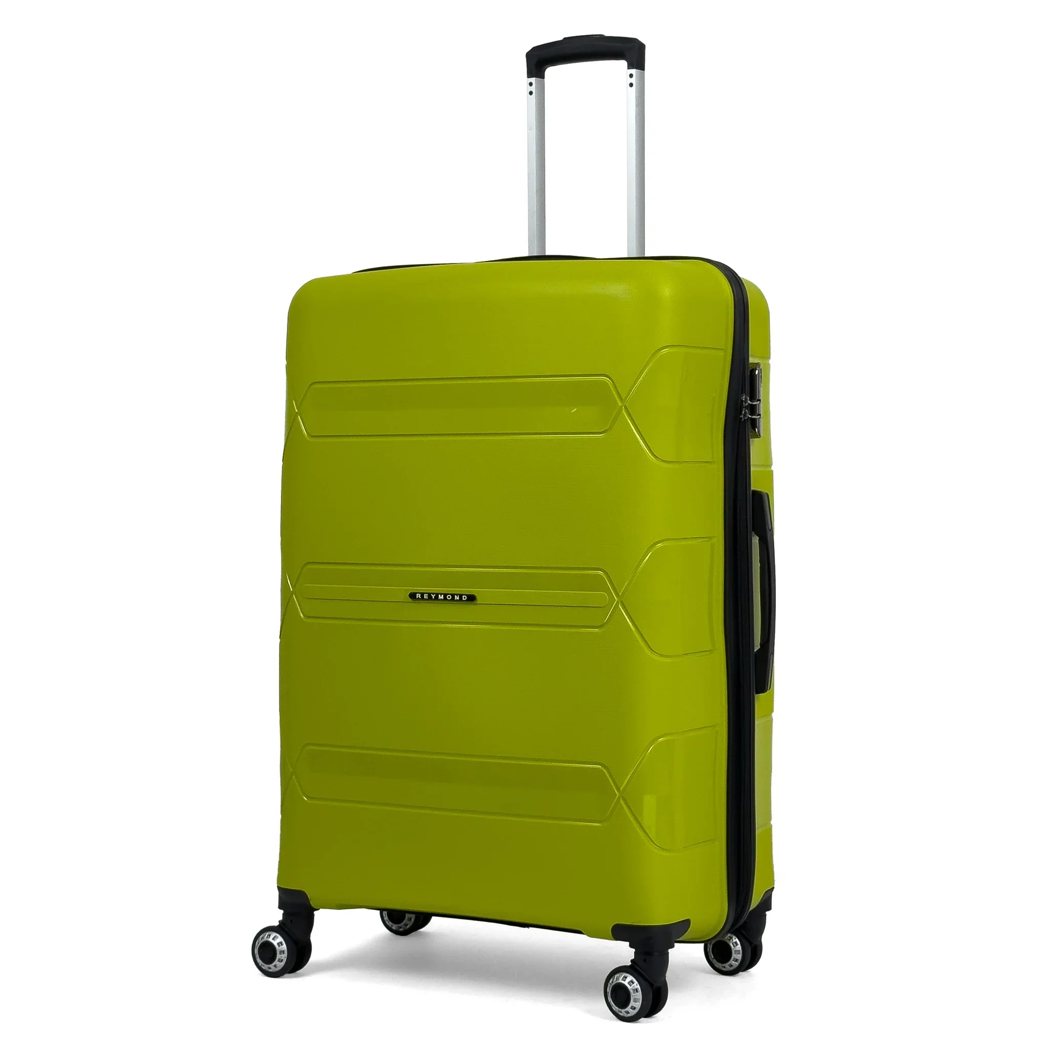 Чемодан Reymond PP007-L полипропилен с расширением на 4-х двойных колесах L 120/10 л - фото 1