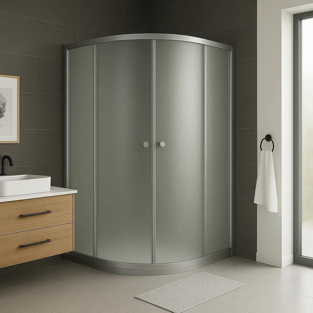 Душевая кабина Shower SATURN раздвижная дверь без поддона матовое стекло 5 мм 80х80х190 см (C15287)