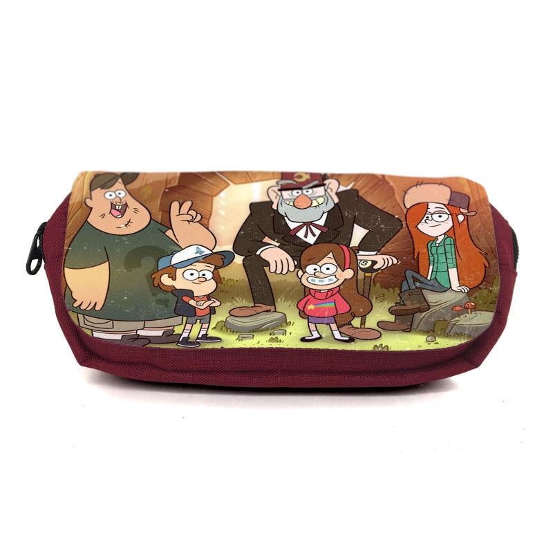 Пенал школьный Gravity Falls GFS-008 Бордовый (1468272899)