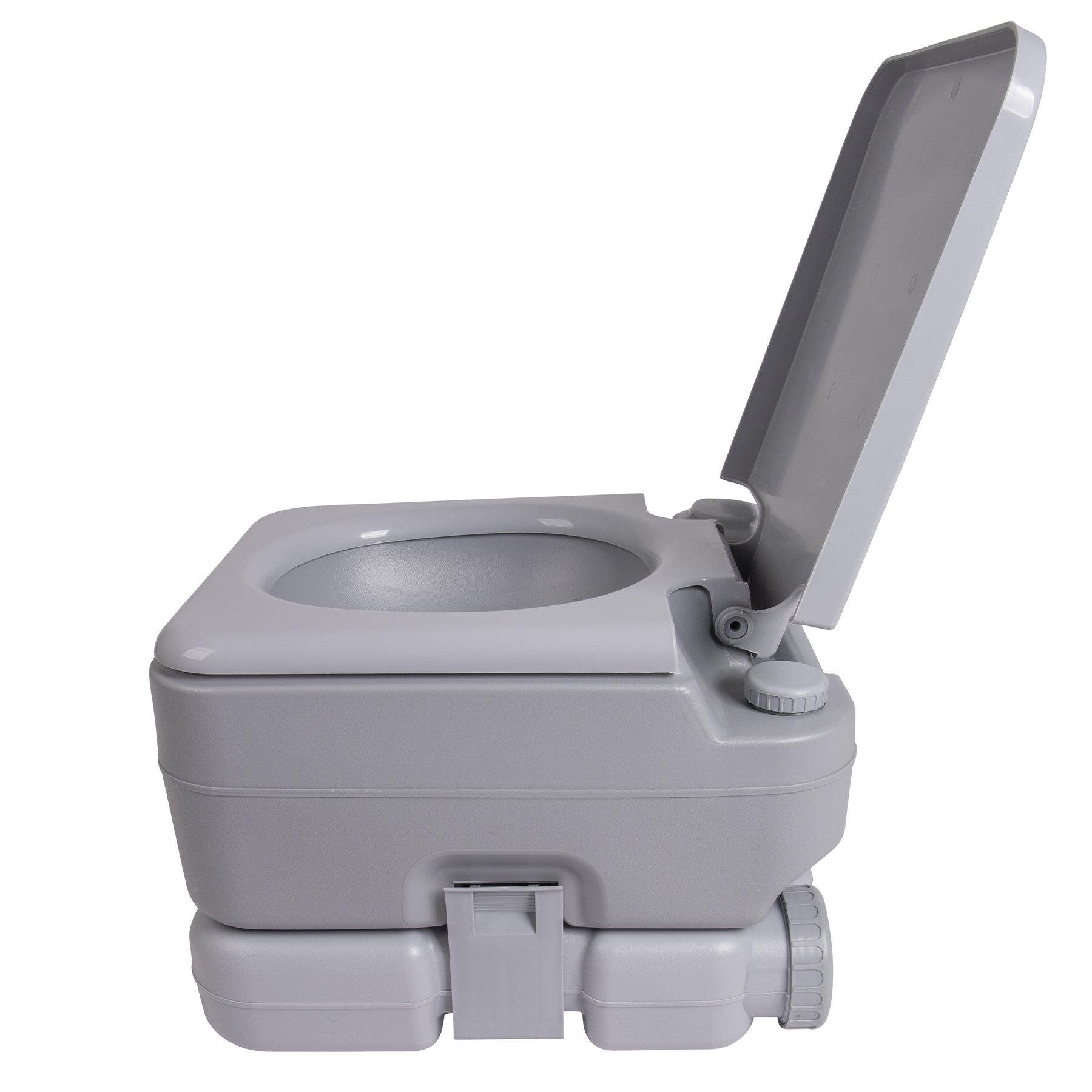 Биотуалет Bo-Camp Portable Toilet Flush 10 Liters Grey (5502825) - фото 6