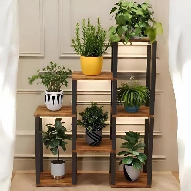 Подставка для цветов с LED подсветкой с 7 полками (мд-17321)