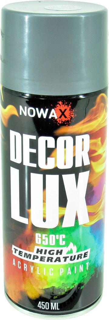 Краска-спрей Nowax Decor Lux 450 мл 650 С RAL 9022 Серый (NX48038 9022)