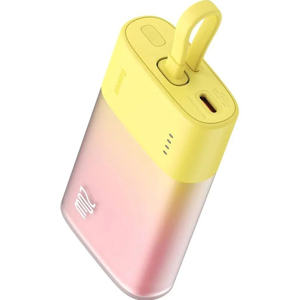 Зовнішній акумулятор Baseus Popsicle Lightning 5200 mAh 20W Yellow (P10055600Y12-00)