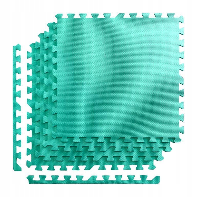 Мат-пазл 4fizjo Mat Puzzle EVA 120x120x1 cм 4FJ0077 Mint - фото 1