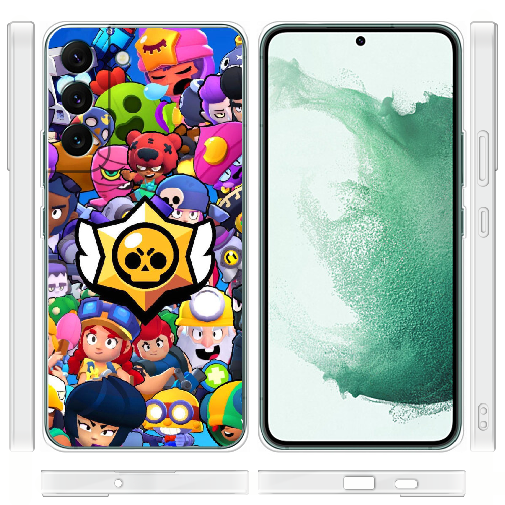 Чехол BoxFace Samsung Galaxy S22 (S901) Brawl Stars Прозрачный силикон (44180-up2389-44180) - фото 3