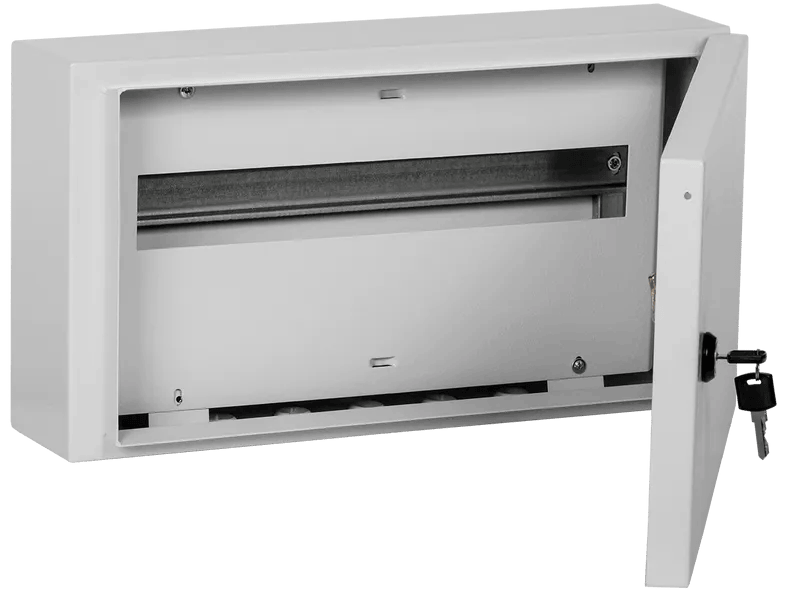 Щит распределительный УЕК TITAN 3 ЩРн-18 18 модулей IP54 навесной c замком металлический 240х440х120 мм (MKM11-N-18-54-Z) Щит распределительный УЕК TITAN 3 ЩРн-18 18 модулей IP54 навесной c замком металлический 240х440х120 мм (MKM11-N-18-54-Z)