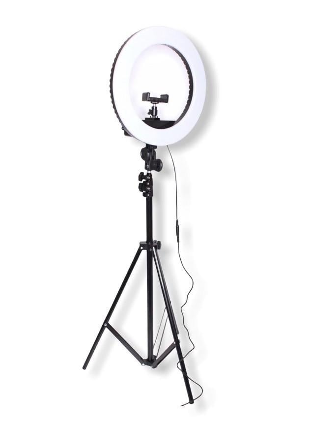 Лампа кольцевая светодиодная Ring Light HQ-14 усиленный штатив 35 W